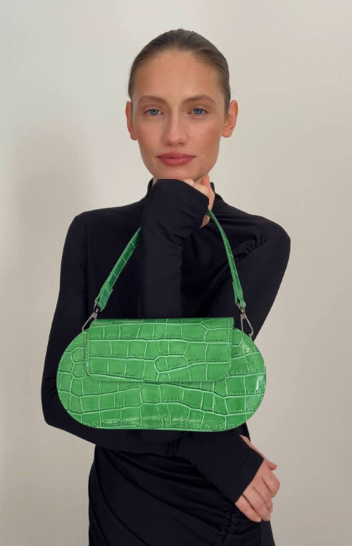 Сумка 0177 Зеленый (кроко-кожа)