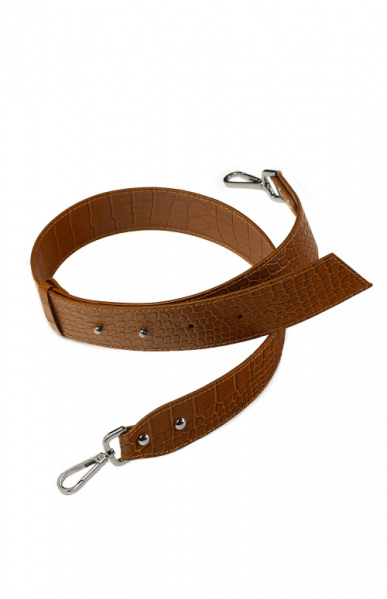 Ремень New belt Карамельный (кроко-кожа)