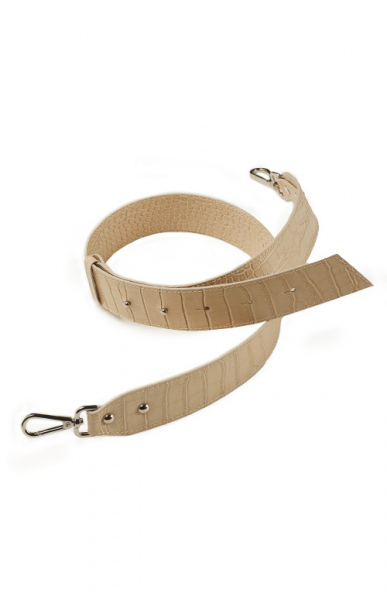Ремень New belt Молочный (кроко-кожа)