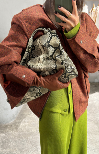 Сумка W5119 Змеиный принт