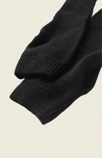Митенки 10076 Черный с кашемиром