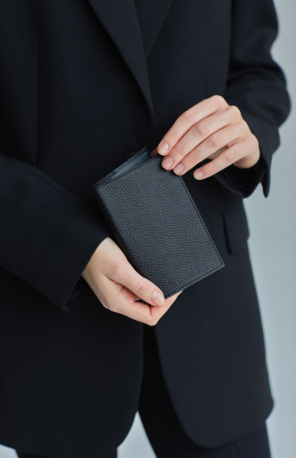 Обложка на паспорт 1194 Черный