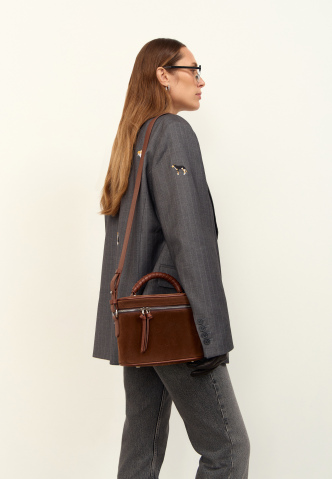 Сумка W4103 Темно-коричневый