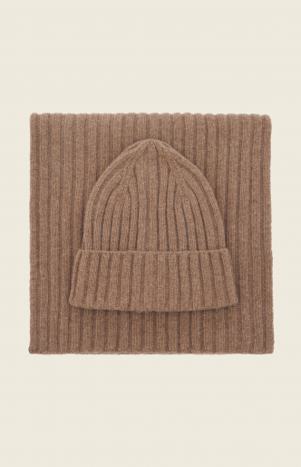 Комплект W5001 Коричневый с шерстью